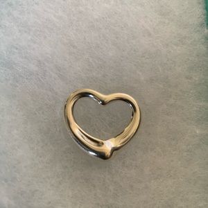 Used Authentic Tiffany & Co. Elsa Peretti Open Heart Necklace